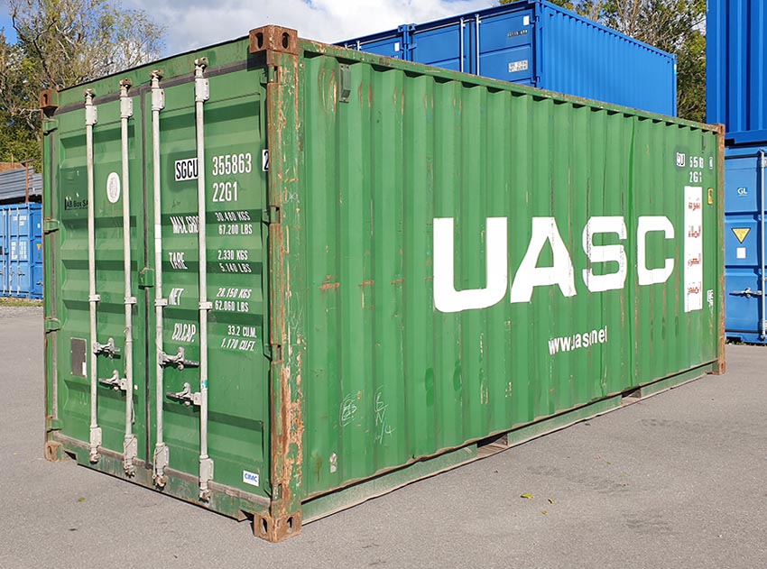 containers maritimes de 10, 20 ou 40 pieds en stock