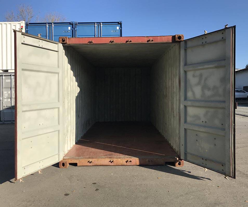 containers maritimes de 10, 20 ou 40 pieds en stock