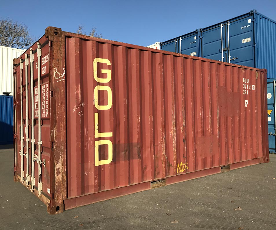 containers maritimes de 10, 20 ou 40 pieds en stock