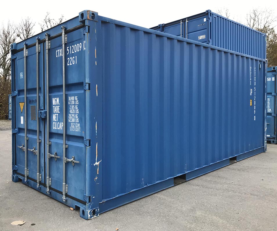 containers maritimes de 10, 20 ou 40 pieds en stock