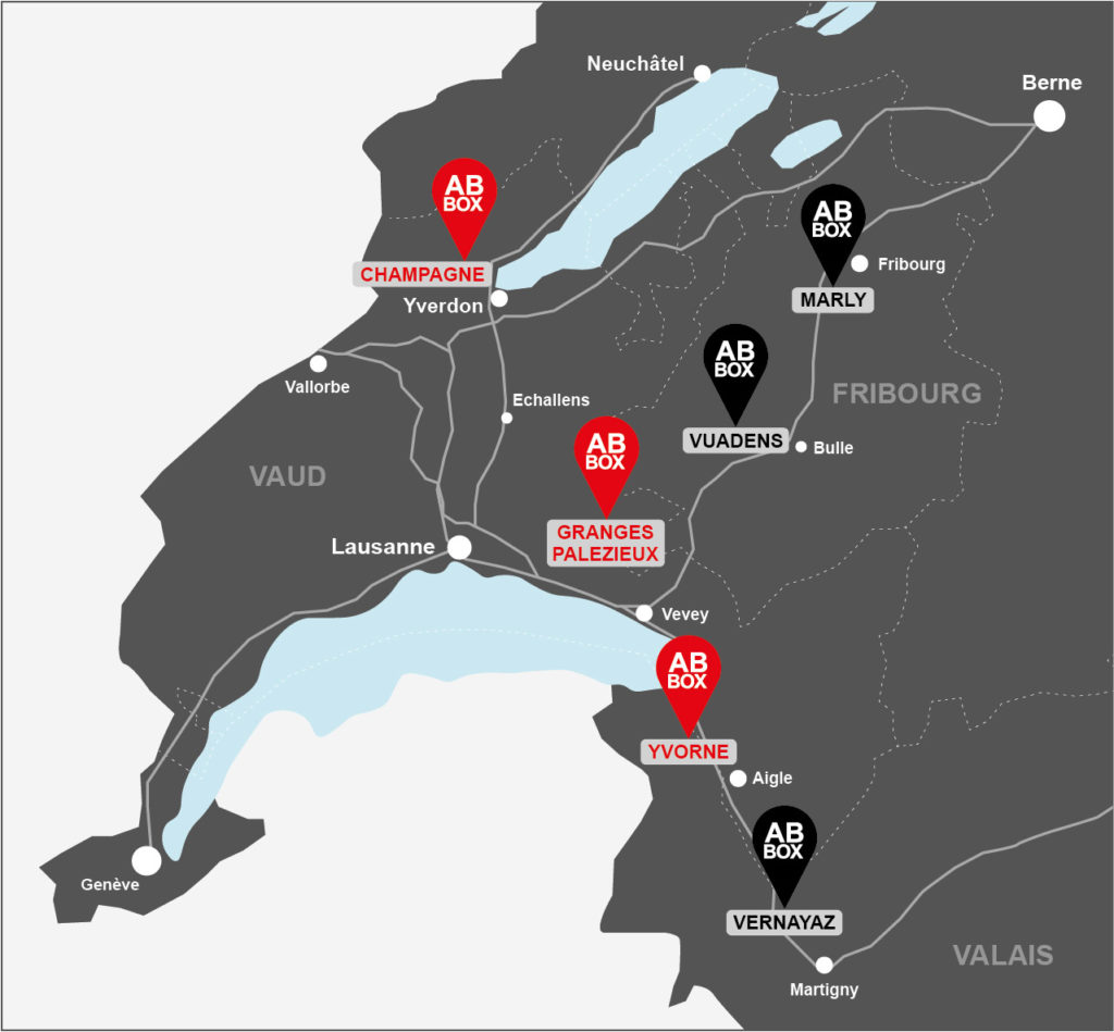 AB Box Location garde-meuble et box de stockage Vaud Valais Fribourg